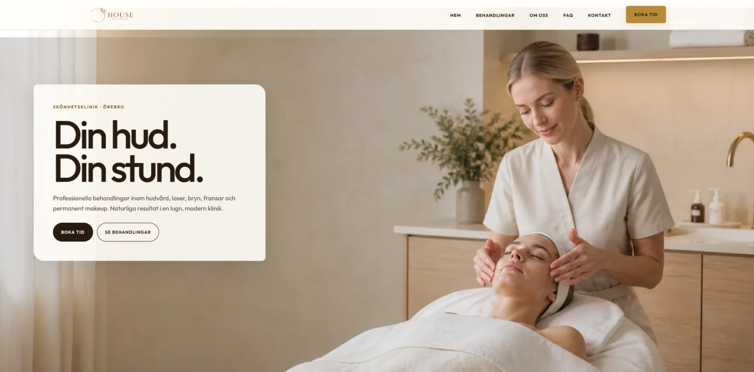 Webbplats för House Clinic