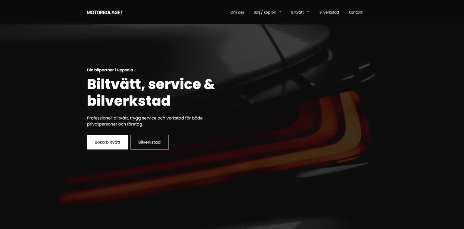 Webbplats för Motorbolaget