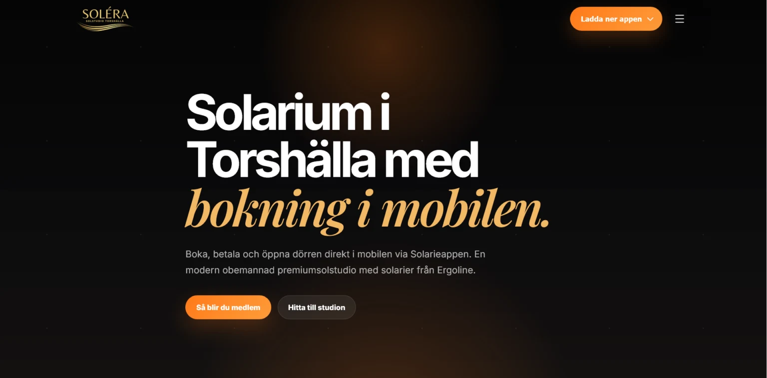 Webbplats för Solera Studio